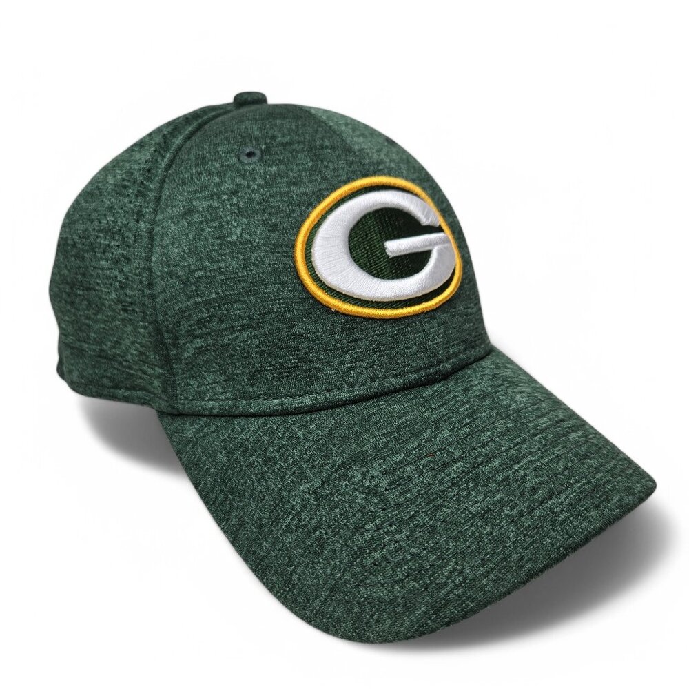 NFL Green Bay Packers New Era Fitted Cap Mesh Heather Green Football Hat L/XL